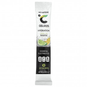 Celsius, Live Fit, увлажнение, незаменимые электролиты, без кофеина, лимон и лайм, 14 стиков в виде порошка для увлажнения, по 7,41 г (0,26 унции) в Москве - eco-herb.ru | фото