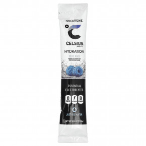 Celsius, Live Fit, увлажнение, незаменимые электролиты, без кофеина, синяя роза, 14 стиков в виде порошка для увлажнения, по 7,28 г (0,26 унции) в Москве - eco-herb.ru | фото