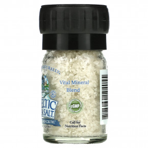 Celtic Sea Salt, Light Grey Celtic, кельтская соль, смесь жизненно важных минералов, мини-мельница для соли, 51 г (1,8 унции) в Москве - eco-herb.ru | фото