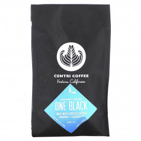 Centri Coffee, Organic One Black, карамель и шоколад, цельные зерна, без кофеина, 340 г (12 унций) - описание | фото
