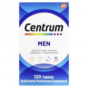 Centrum, Мультивитамины для мужчин, 120 таблеток в Москве - eco-herb.ru | фото