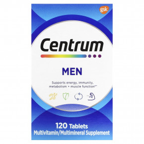 Centrum, Мультивитамины для мужчин, 120 таблеток - описание