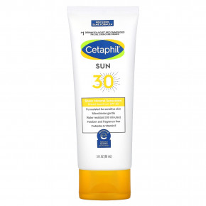 Cetaphil, Чистое минеральное солнцезащитное средство, SPF 30, 89 мл (3 жидк. унц.) в Москве - eco-herb.ru | фото