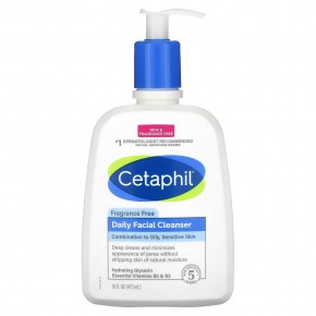 Cetaphil, Ежедневное очищающее средство для лица, без отдушек, 473 мл (16 жидк. Унций) в Москве - eco-herb.ru | фото