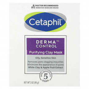 Cetaphil, Derma ™ Control, косметическая маска с очищающей глиной, без отдушек, 85 г (3 унции) в Москве - eco-herb.ru | фото