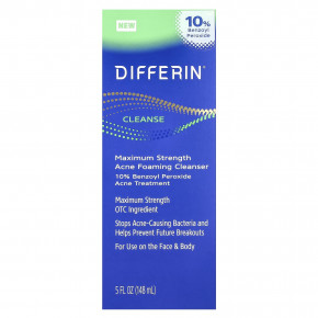 Cetaphil, Differin®, пенка для умывания с максимальной эффективностью, 148 мл (5 жидк. Унций) в Москве - eco-herb.ru | фото