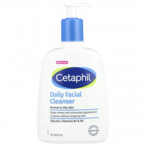 Cetaphil, Ежедневное очищающее средство для лица, 473 мл (16 жидк. Унций) в Москве - eco-herb.ru | фото