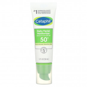 Cetaphil, Ежедневное увлажняющее средство для лица, SPF 50+, 50 мл (1,7 жидк. унц.) в Москве - eco-herb.ru | фото