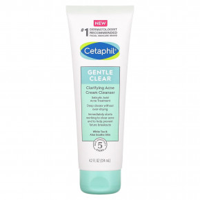 Cetaphil, Gentle Clear, очищающий крем от акне, 124 мл (4,2 жидк. унц.) - описание | фото