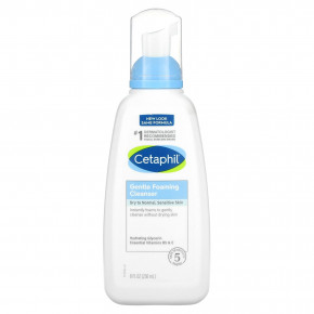 Cetaphil, мягкая очищающая пенка, без отдушки, 236 мл (8 жидк. унций) - описание