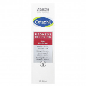 Cetaphil, ночное увлажняющее средство, снятие покраснения, 50 г (1,7 унции) в Москве - eco-herb.ru | фото