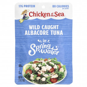 Chicken of the Sea, Дикий альбакоровый тунец, родниковая вода, 70 г (2,5 унции) в Москве - eco-herb.ru | фото