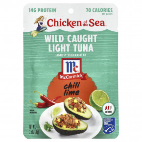 Chicken of the Sea, Дикий светлый тунец, чили и лайм, 70 г (2,5 унции) в Москве - eco-herb.ru | фото