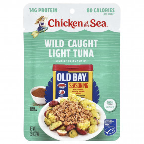 Chicken of the Sea, Дикий светлый тунец, приправа Old Bay®, 70 г (2,5 унции) - описание