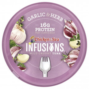 Chicken of the Sea, Infusions®, дикий тунец, чеснок и травы, 80 г (2,8 унции) (Товар снят с продажи) в Москве - eco-herb.ru | фото