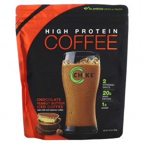 Chike Nutrition, Холодный кофе с высоким содержанием протеина, шоколад и арахисовая паста, 462 г (16,3 унции) - описание