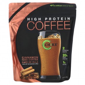 Chike Nutrition, Холодный кофе с высоким содержанием протеина, корица, 420 г (14,8 унции) - описание