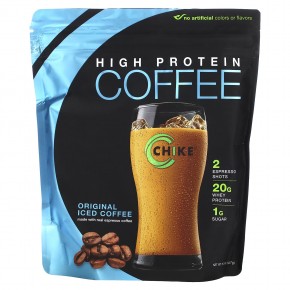 Chike Nutrition, Холодный кофе с высоким содержанием протеина, оригинальный, 427 г (15,1 унции) - описание