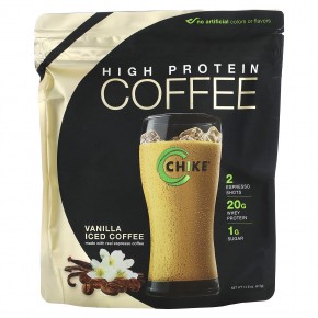 Chike Nutrition, Кофе со льдом с высоким содержанием протеина, ваниль, 413 г (14,6 унции) - описание