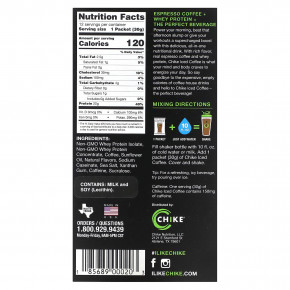 Chike Nutrition, Кофе со льдом с высоким содержанием протеина, корица, 12 пакетиков по 30 г (1,06 унции) в Москве - eco-herb.ru | фото