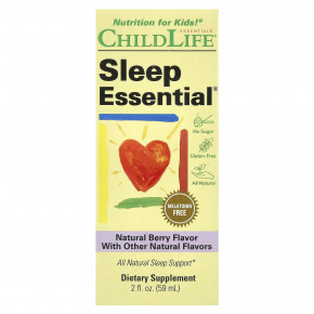 ChildLife Essentials, Kids, Sleep Essential®, натуральные ягоды, 59 мл (2 жидк. унц.) - описание | фото