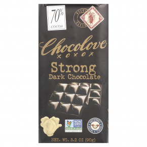 Chocolove, экстрагорький черный шоколад, 70% какао, 90 г (3,2 унции) - описание