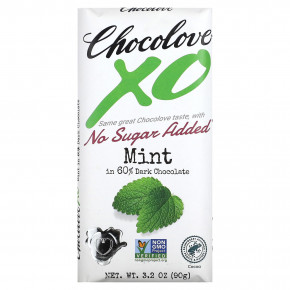 Chocolove, XO, мята в темном шоколаде 60%, 90 г (3,2 унции) в Москве - eco-herb.ru | фото