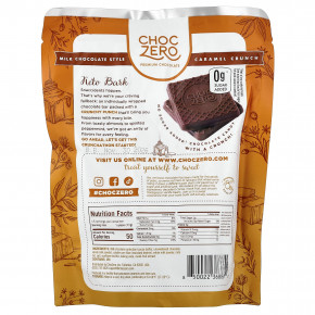 ChocZero, Keto Bark, молочный шоколад, хрустящая карамель, 15 мини-батончиков, 170 г (6 унций) в Москве - eco-herb.ru | изображение ChocZero, Keto Bark, молочный шоколад, хрустящая карамель, 15 мини-батончиков, 170 г (6 унций) в Москве - eco-herb.ru | фото