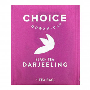 Choice Organic Teas, Черный чай, дарджилинг, 16 чайных пакетиков, 32 г (1,12 унции) в Москве - eco-herb.ru | фото