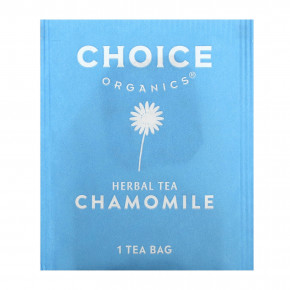 Choice Organic Teas, Herbal Tea, ромашка, без кофеина, 16 чайных пакетиков, 14 г (0,50 унции) в Москве - eco-herb.ru | фото