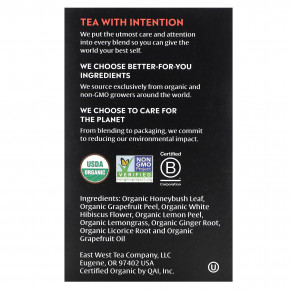 Choice Organics, Herbal Tea, грейпфрут и ханибуш, без кофеина, 16 чайных пакетиков, 29 г (1,02 унции) (Товар снят с продажи) в Москве - eco-herb.ru | фото