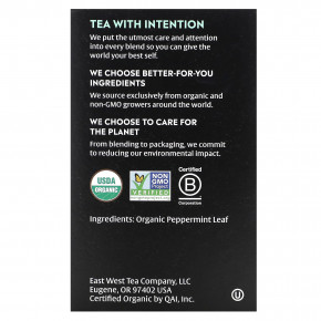 Choice Organics, травяной чай, перечная мята, без кофеина, 16 чайных пакетиков, 17 г (0,60 унции) в Москве - eco-herb.ru | фото
