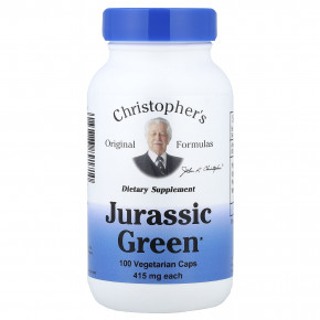 Christopher's Original Formulas, Jurassic Green, 100 вегетарианских капсул - описание | фото