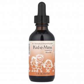 Christopher's Original Formulas, Kid-e-Mins ™, витамины и минералы, 2 жидк. Унции - описание | фото