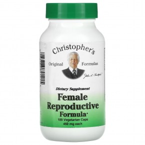 Christopher's Original Formulas, Средство для женской репродуктивной системы, 450 мг, 100 вегетарианских капсул в Москве - eco-herb.ru | фото