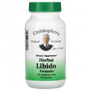 Christopher's Original Formulas, Травяная формула для либидо, 450 мг, 100 вегетарианских капсул в Москве - eco-herb.ru | фото