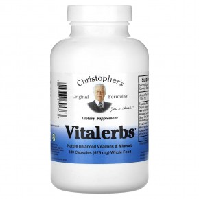 Christopher's Original Formulas, Vitalerbs, 675 мг, 180 капсул в Москве - eco-herb.ru | фото
