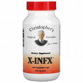 Christopher's Original Formulas, X-INFX, 440 мг, 100 вегетарианских капсул (880 мг на капсулу) в Москве - eco-herb.ru | фото
