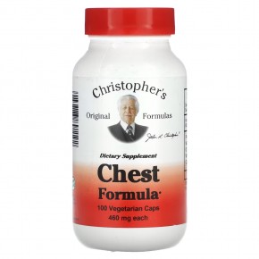 Christopher's Original Formulas, Chest Formula, 460 мг, 100 вегетарианских капсул в Москве - eco-herb.ru | фото