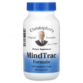 Christophers Original Formulas, MindTrac Formula, 440 mg, 100 Vegetarian Caps в Москве - eco-herb.ru | фото