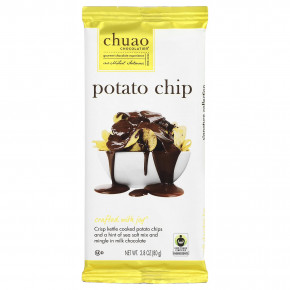 Chuao Chocolatier, молочный шоколад, с картофельными чипсами, 80 г (2,8 унции) - подробнее Chuao Chocolatier, молочный шоколад, с картофельными чипсами, 80 г (2,8 унции) - описание