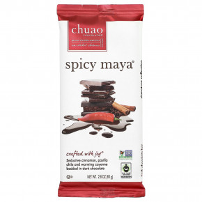 Chuao Chocolatier, темный шоколад, Spicy Maya®, 80 г (2,8 унции) - подробнее Chuao Chocolatier, темный шоколад, Spicy Maya®, 80 г (2,8 унции) - описание