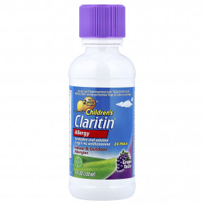 Claritin, Children's, аллергия, для детей от 2 лет, со вкусом винограда, 120 мл (4 жидк. унции) в Москве - eco-herb.ru | фото