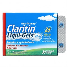 Claritin, Non-Drowsy, жидкие гели, 10 мг, 30 капсул с жидкостью в Москве - eco-herb.ru | фото