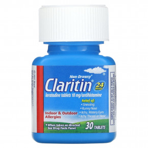 Claritin, Non-Drowsy, таблетки, 24-часовое действие, 10 мг, 30 таблеток в Москве - eco-herb.ru | фото