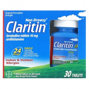 Claritin, Non-Drowsy, таблетки, 24-часовое действие, 10 мг, 30 таблеток в Москве - eco-herb.ru | фото