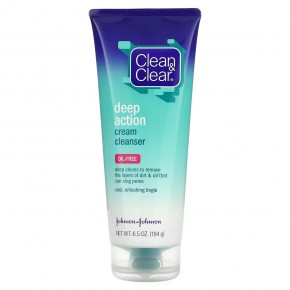 Clean & Clear, Deep Action, Cream Cleanser, 6.5 oz (184 g) в Москве - eco-herb.ru | фото