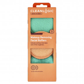 Cleanlogic, Средства для ванны и тела, буферы для снятия макияжа, 3 буфера с двойной текстурой в Москве - eco-herb.ru | фото