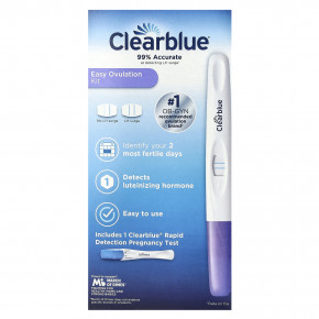 Clearblue, Easy Ovulation Kit, 10 тестов на овуляцию и 1 тест на беременность в Москве - eco-herb.ru | изображение Clearblue, Easy Ovulation Kit, 10 тестов на овуляцию и 1 тест на беременность в Москве - eco-herb.ru | фото