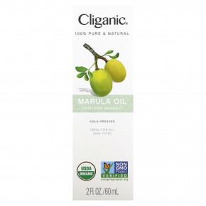 Cliganic, 100% чистое и натуральное, маруловое масло, 60 мл (2 жидк. унц.) в Москве - eco-herb.ru | фото